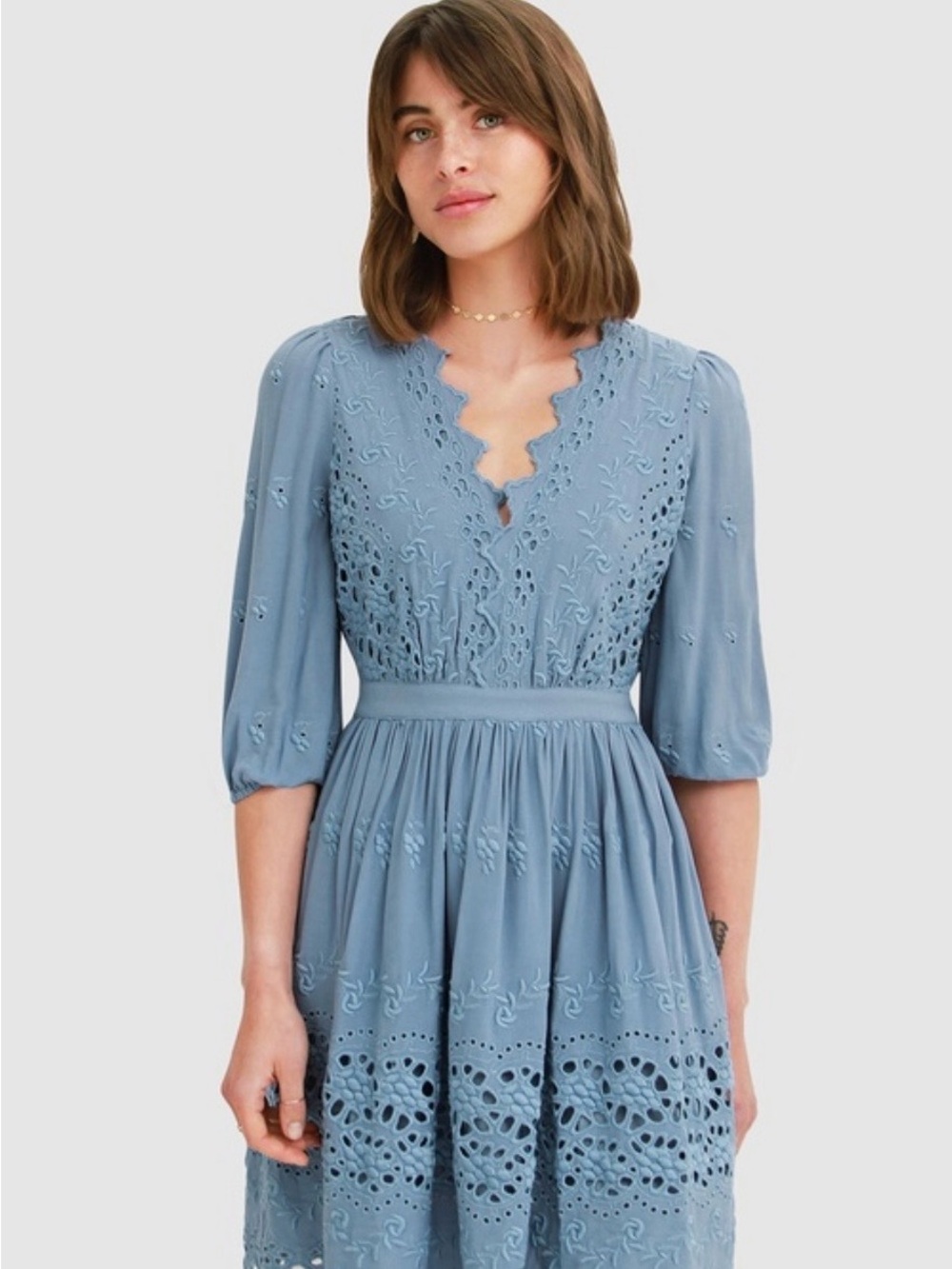 Sweet Talk Eyelet Mini Dress